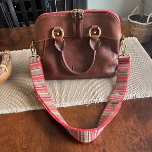 Dooney & Bourke Style Brown Leather Satchel
